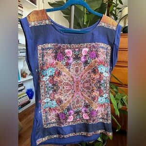 Flowy Floral Patterned Women's Top